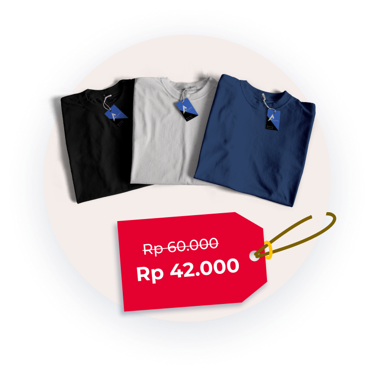 kaos polos premium