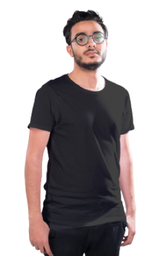 kaos polos hitam