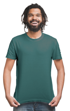 kaos polos hijau botol